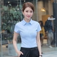 thumbnail image 1 of Camisa blanca de manga larga para mujer, blusa básica OL, ropa elegante a la moda, 2023, 1 of 5