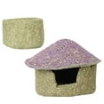 thumbnail image 2 of 1 set of Small Pet Hideaway Hut Rabbit Molar Toy Guinea Pig Hideout House Basin, 2 of 5