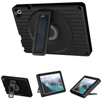 Dteck for Walmart ONN 10.1 Inch Gen 3 2022 Tablet(Model:100071485) Case, Shoulder Strap Hand Strap Rotatable Stand Kids Friendly Shockproof Armor Case for Onn 10.1 3nd Gen, Black