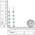 thumbnail image 2 of Gem Stone King 10.00 Ct Round Sky Blue Topaz 925 Sterling Silver Earrings, 2 of 2