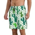 thumbnail image 2 of Cauagu Cactus 1 Print Men's Swim Trunks,Hawaiian Bathing Suit Swimsuits Beach Shorts with Pockets for Men Quick Dry Swimming Board Shorts-XX-Large, 2 of 6