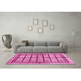 thumbnail image 3 of Ahgly Company Indoor Rectangle Abstract Pink Modern Area Rugs, 8' x 12', 3 of 4