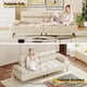 thumbnail image 2 of Sofá cama futón de 3 plazas - Respaldo y reposacabezas ajustables en 6 posiciones - Secciones independientes convertibles - Tapizado en polipiel moderna - Ideal para sala de estar y dormitorio, 2 of 8