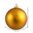thumbnail image 2 of Vickerman 10" Antique Gold Matte Ball Ornament, 2 of 5