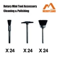 thumbnail image 2 of Juego de cepillos Merryland Bristle Brush Mini Nylon para Dremel, paquete de 72, 2 of 5