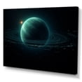 thumbnail image 2 of Designart "Outer Space With Emerald Enceladus" Our Solar System Wall Art Prints, 2 of 7