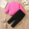 thumbnail image 7 of Kiijoy Girls Valentine's Day Outfits Heart Print Crewneck Sweatshirt Pants Set, 7 of 7