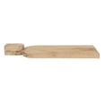 thumbnail image 5 of Creative Co-Op Compact Hand-Carved Mango Wood Cheese Slicer and Cutting Board with Face Handle Design and Combed Finish, Natural, 5 of 5