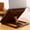 Brown, variant on JGJJUGN Adjustable Wooden Laptop Stand Foldable Ergonomic Design Compact Tabletop Support for Home Office Use