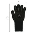 thumbnail image 6 of Unique Bargains Oven Mitts Heat-Resistant Cooking Gloves Black Fire 12.6x5inch, 6 of 6