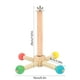 thumbnail image 3 of Jaula colgante de madera para loros, gimnasio, soporte giratorio de 360 grados con cuerda de sisal, ideal para loros pequeños, agapornis y periquitos., 3 of 5
