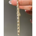 thumbnail image 3 of Sapphire and Diamond Bracelet, Prong Setting Alternating Diamond and Sapphire Tennis Bracelet, September Birthstone, Gift For Her Bracelets, 3 of 4