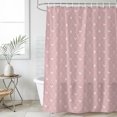thumbnail image 2 of Small Stall Shower Curtain 36x72 Inch Narrow Half Size Pink Halloween Bath Curtains Bathroom Decor, Checkered Bat Bow Waterproof Fabric Shower Curtain Set with Hooks 36 Inch, 2 of 7