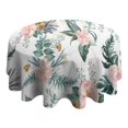 thumbnail image 4 of Pioneer Flower Floral Print Pattern Round Tablecloth 60"x60",Wrinkle Wipeable Table Cloth for Kitchen Dining Room Picnic Patio Party, 4 of 6