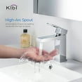 thumbnail image 5 of Kibi Cubic Single Handle Bathroom Vanity Sink Faucet, 5 of 10