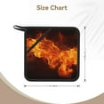 thumbnail image 3 of Pofeuu Fiery Orange Flames Energy Print Silicone Trivet Mats,Silicone Hot Pads for Kitchen, Silicone Trivets for Hot Pots and Pans, Silicone Hot Pad, 3 of 8