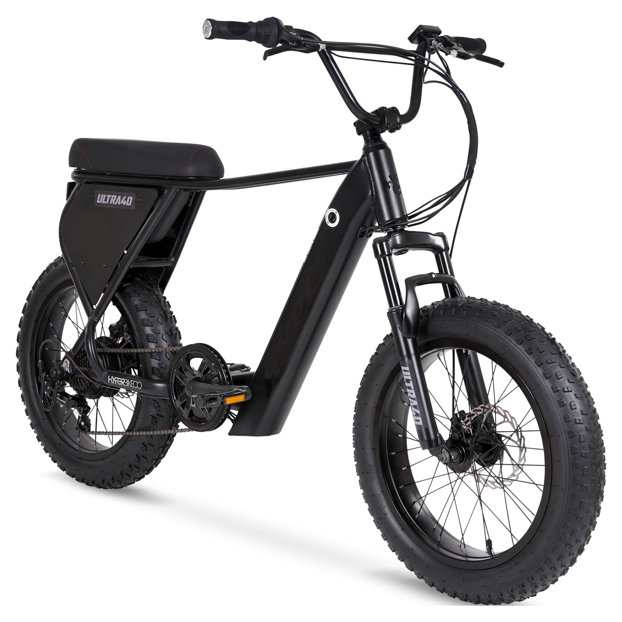 Hyper Bicycles 20" Ultra 40, 36V Electric Bike, Adult Ages 13+, 250W Motor, Matte Black