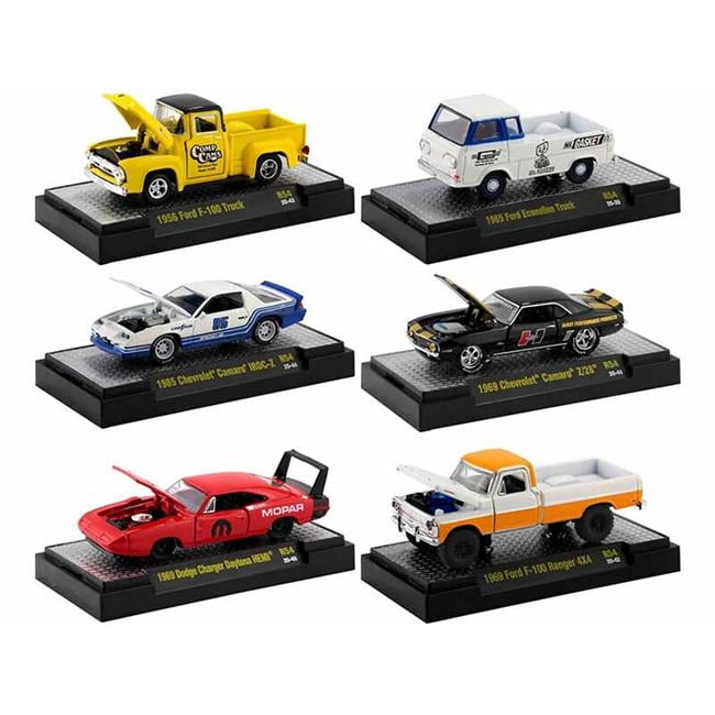 M2 32600 54 Auto Meets Cars in Display Cases Release 54 Limited Edition to 7980 Piece Worldwide 1 by 64 Scale Diecast Model Cars Set of 6 Walmart