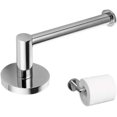 thumbnail image 1 of ZHAOCHENG Portarrollos de papel higiénico de acero inoxidable, soporte de papel higiénico montado en la pared para accesorios de baño y cocina (montaje con tornillos), 1 of 5