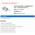 thumbnail image 2 of A/C Control Switch - Compatible with 1979 - 1982 Chevy C10 1980 1981, 2 of 2