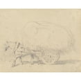 thumbnail image 2 of John Frederick Tayler 18x15 Gold Ornate Wood Frame and Double Matted Museum Art Print Titled - A Horse Pulling a Load of Hay, 2 of 4