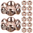 thumbnail image 1 of Bracelet Spacers Jewelry Making Pink Alloy and Glass Material for Handicraft Works 100Pcs, 1 of 5