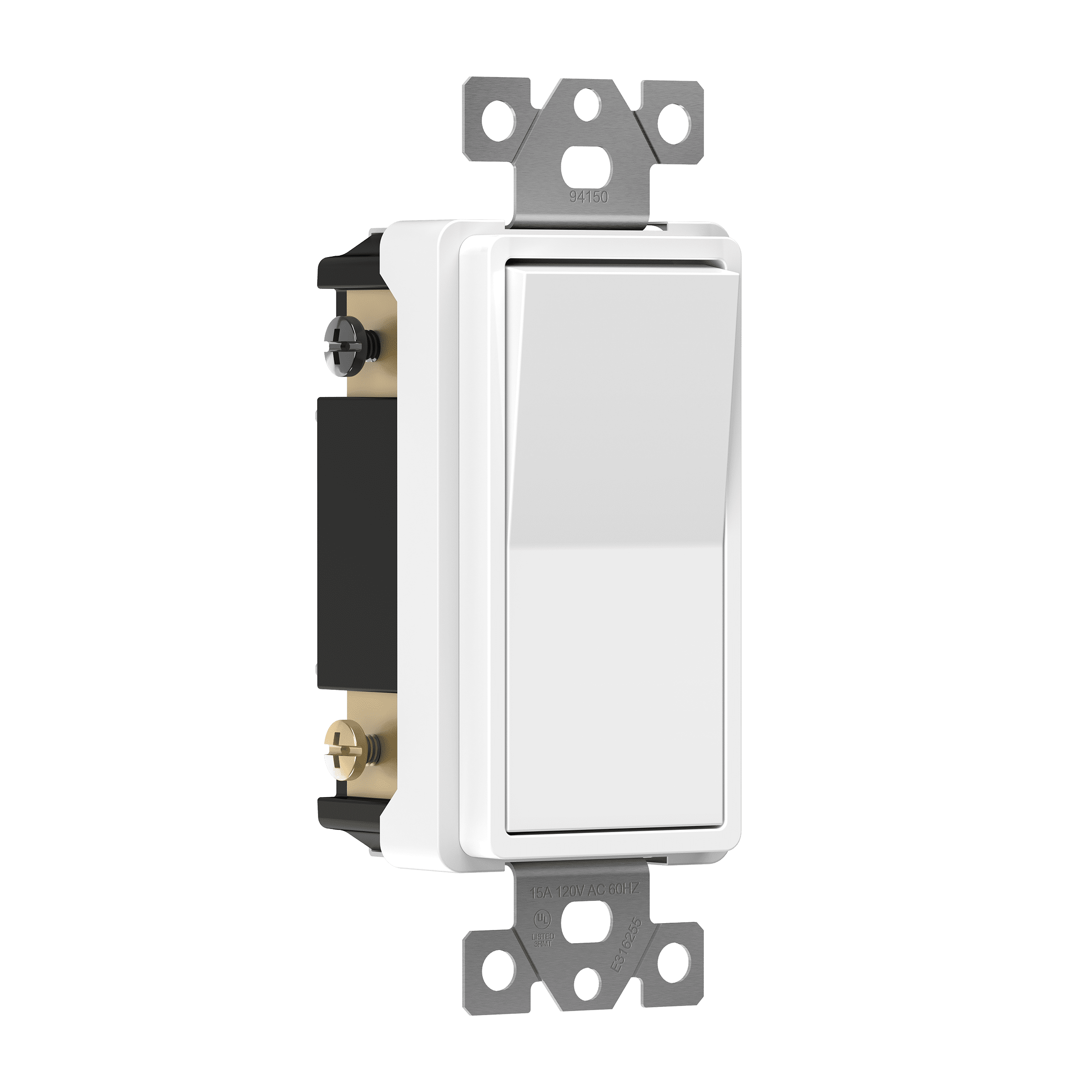 ENERLITES 4-Way Decorator Paddle Rocker Light Switch, Clamp
