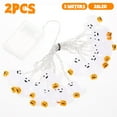 thumbnail image 4 of 2Pcs Halloween String Lights LED Skeleton Pumpkin Ghost Bat Hanging Fairy String Lights Waterproof Battery Powered for Window Courtyard, 4 of 8