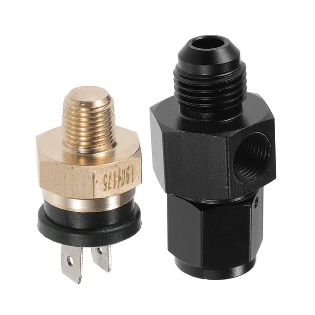 Unique Bargains 1 Set Auto Engine Temperature Cooling Fan Switch Thread-On AN Fitting Adapter 6AN 190'F On-175'F Off