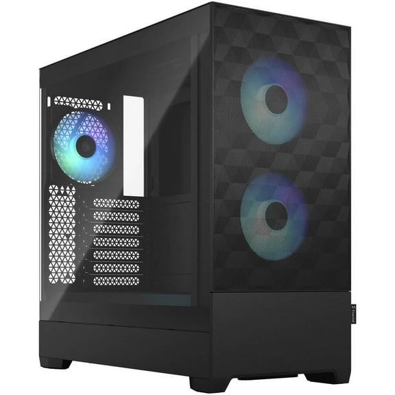 Fractal Design Pop Air RGB Black TG ATX High-Airflow Clear Tempered Glass Window Mid Tower Computer Case