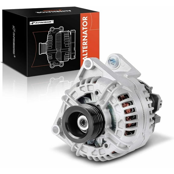 A-Premium Alternator Compatible with Saturn Astra 2008-2009 1.8L, 12V 120A 5-Groove Pulley Clockwise, Replace# 13229985, 93190829