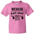 thumbnail image 3 of Inktastic Michigan Awesome Since 1837 Youth T-Shirt, 3 of 5