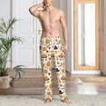 thumbnail image 2 of Kdxio Thanksgiving Print Mens Pajama Pants Set Sleep & Lounge Pants, PJ Bottoms with Pockets and Button Fly-X-Large, 2 of 6