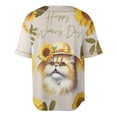 thumbnail image 2 of Happy Women's Day Persian Sunflower Vintage Proud Mom All Over Print 3D Baseball Shirt Cat Lover Kitten Owner Gifts Softball Sport - 02030, 2 of 6