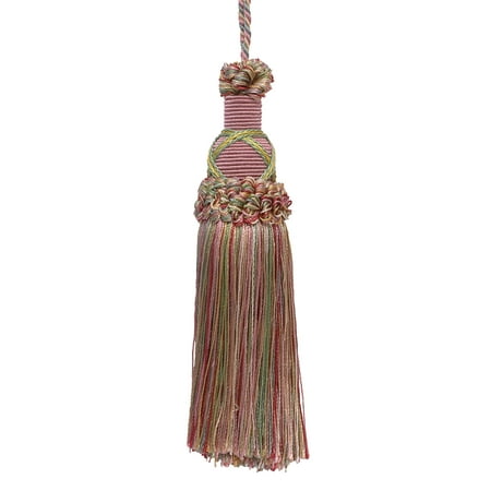 Collection White Gold Two Light - Decorative 5.5 Inch Key Tassel, Dusty Rose, Pastel Green, Lt Gold Imperial II Collection Style# KTIC Color: ROSE GARDEN - 3549
