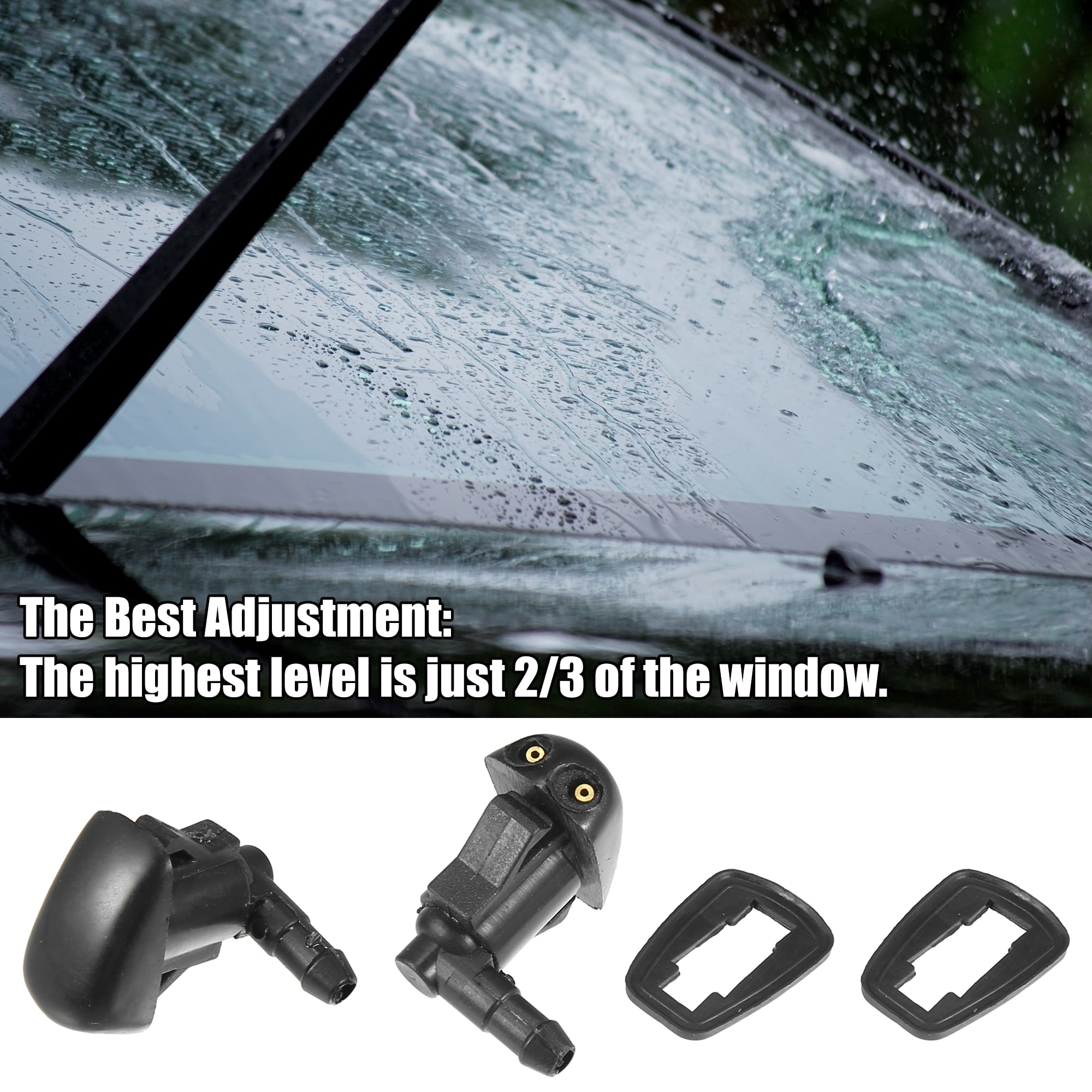 Unique Bargains Wiper Washer Nozzle Kit for Toyota Yaris XP10 for Tacoma MK1
