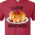 thumbnail image 4 of Inktastic I Love Pancakes with Cute Stack of Pancakes T-Shirt, 4 of 5