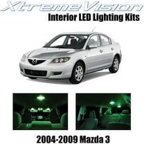 XtremeVision Interior LED for Mazda 3 MS3 2004-2009 10 pcs Green Interior LED Kit   Installation Tool