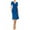 Royal Blue, variant on MOA COLLECTION Women's Stylish Solid Faux Wrap Dress with Deep V-Neck