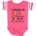 thumbnail image 3 of Inktastic I Wear an Autism Ribbon for My Brother Boys or Girls Baby Bodysuit, 3 of 5