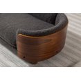 thumbnail image 3 of Pet Sofa, Small Size Scandinavian Style Elevated Dog Bed With Solid Wood legs and Bent Wood Back, Velvet Cushion, Mini Sofa for Dogs, Cats, Dolls and Other Pets, Dark Gray+Brown, 3 of 8