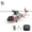 Red/1 Battery, variant on K2000 UH-60 RC Helicopter for Adults, 2.4GHz 6CH Brushless Remote Control Military Helicopter, 6-Axis Gyroscope RC Airplane with 3-Speed Mod, Altitude Hold & Optical Flow Positioning - 3 Battery