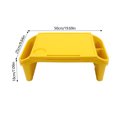 thumbnail image 2 of Portable Kids Lap Desk Tray Plastic Breakfast Lap Desk with Side Pockets & Slot Lap Table Snack Tray for Family, School, Class, Holiday Activities, and Kindergarten (6pcs), 2 of 11