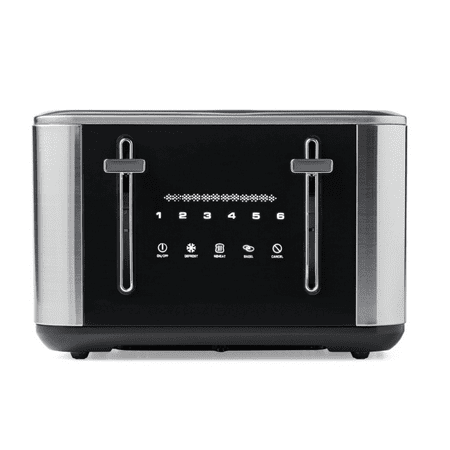 

PRDECE 4 Slice Toaster Black Stainless Steel