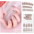 thumbnail image 1 of Uñas postizas reutilizables, 24 unidades, regalo para mujer, cobertura total, 3 ml, 1 of 2