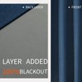 thumbnail image 3 of Cortinas opacas Joydeco, color azul vaquero, 183 x 183 cm, 100% opacas, 3 of 8
