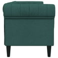 thumbnail image 6 of vidaXL Chesterfield Sofa 3-Seater Dark Green Fabric, 6 of 8