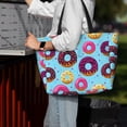 thumbnail image 4 of Wukai Donuts Print Zipper Bag,large Beach Tote Bag,Waterproof Sandproof Bag,Grocery and Picnic Tote Travel Bag, 4 of 5