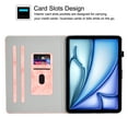 thumbnail image 4 of GSFY Case for 2024 iPad Air 11 Inch 6th Gen (M2), PU Leather Protective Folio Stand Cover Auto Sleep Wake Multiple Viewing for iPad Air 11 6th/iPad Air 10.9 4th &5th/iPad Pro 11 (2018-2022)，DC-Pink, 4 of 9