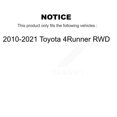 thumbnail image 2 of Transit Auto Front Hub Bearing Assembly Disc Brake Rotors and Semi-Metallic Pads Kit for Car 2010-2021 Toyota 4Runner RWD KBB-132300, 2 of 11